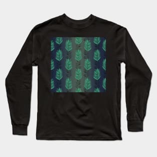 Tropical leaves Long Sleeve T-Shirt